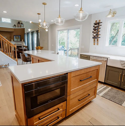 Kitchen island detail